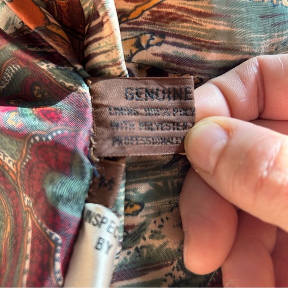 Hunters Run Leather Oversized Bomber Jacket Size Medium Vintage1980’s - Picture 7 of 11